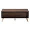 Baxton Studio Graceland Mid-Century Modern Transitional Walnut Brown Finished Wood 2-Drawer Coffee Table 233-13273-ZORO - alternate 8